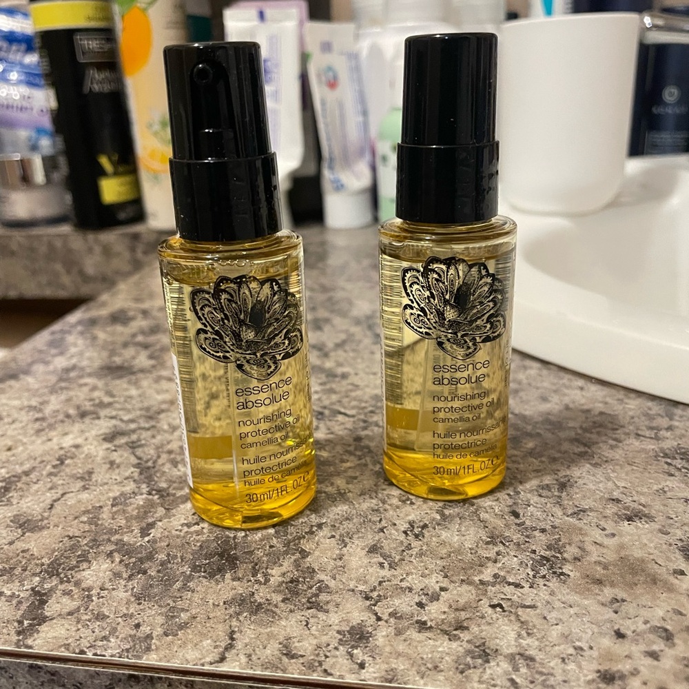 Two Shu Uemura Nourishing Protective Oil Essence Absolue Hair 1 oz Bundle